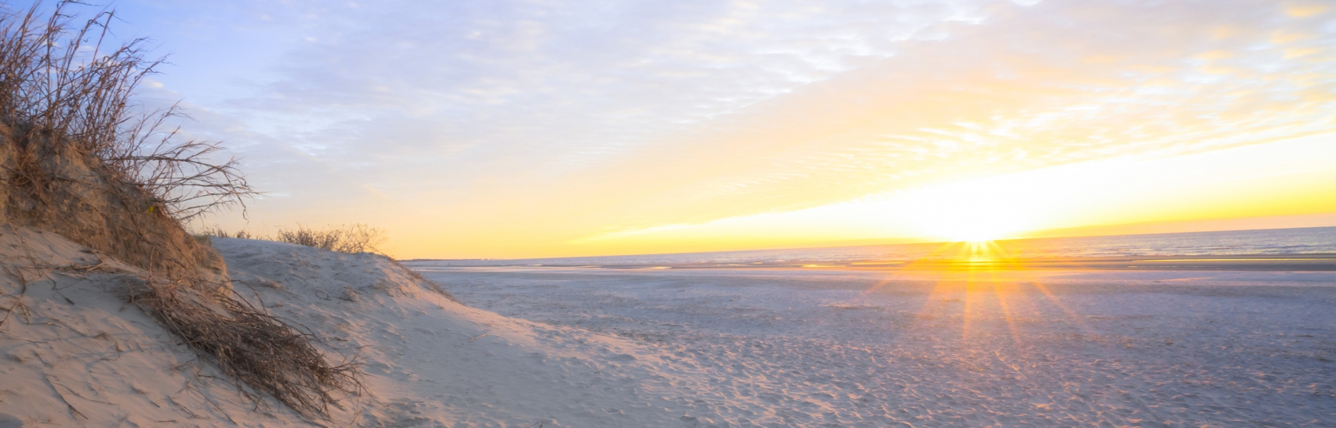 beach at sunrise near Charleston, SC