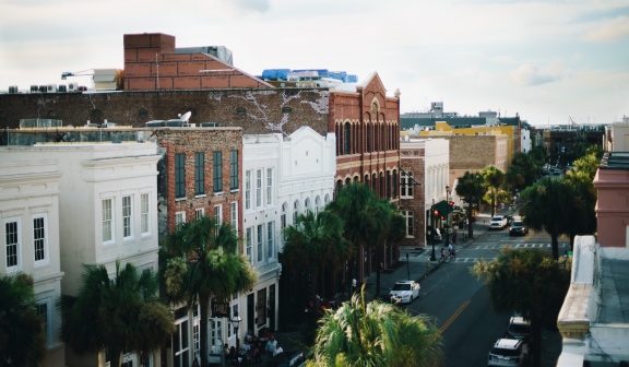 A street corner in Charleston, South Carolina
