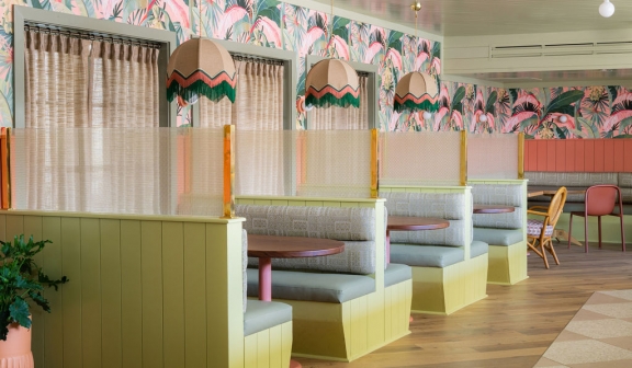 Booths in Little Palm Bar