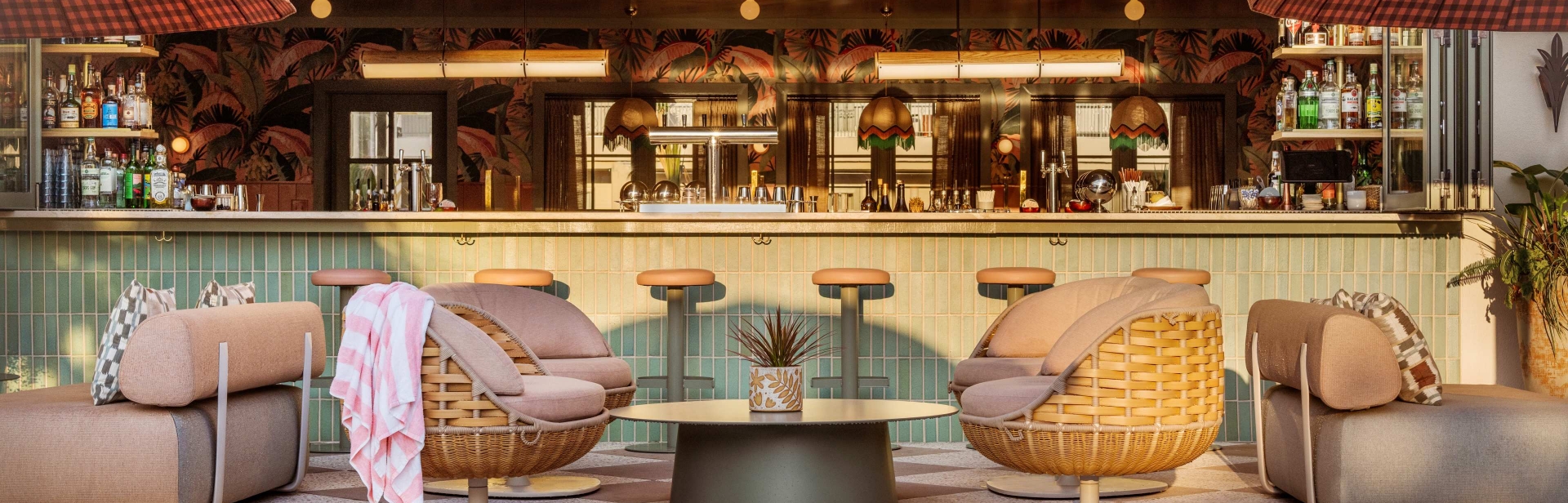 Little Palm bar as seen from the pool