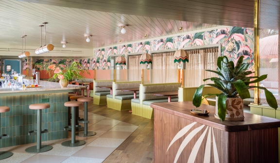 Interior of Little Palm at The Ryder Hotel