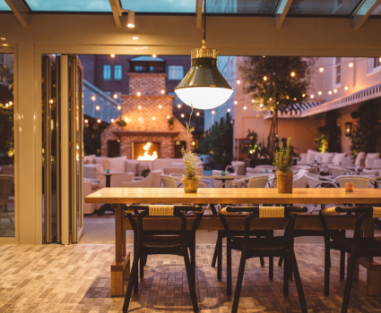 Frannie & The Fox courtyard