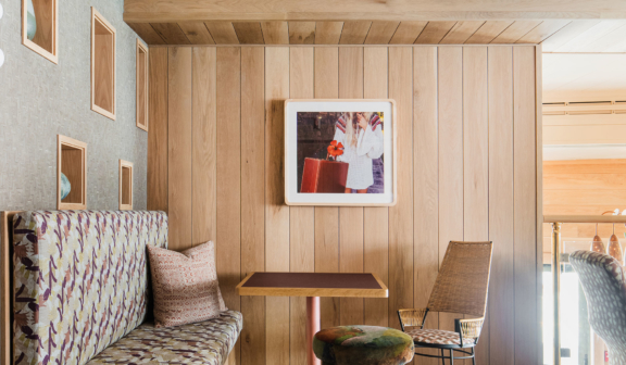 Sitting area in Ryder Hotel lounge space
