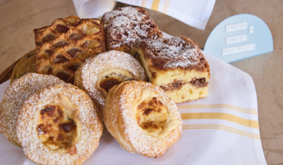 pastries on a napkin