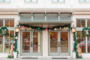 Christmas Decorations outside hotel