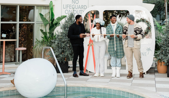 Little Pine with friends